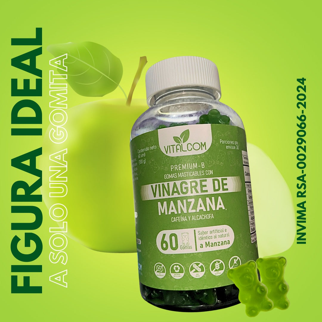 Gomas Vinagre De Manzana Vitalcom X60